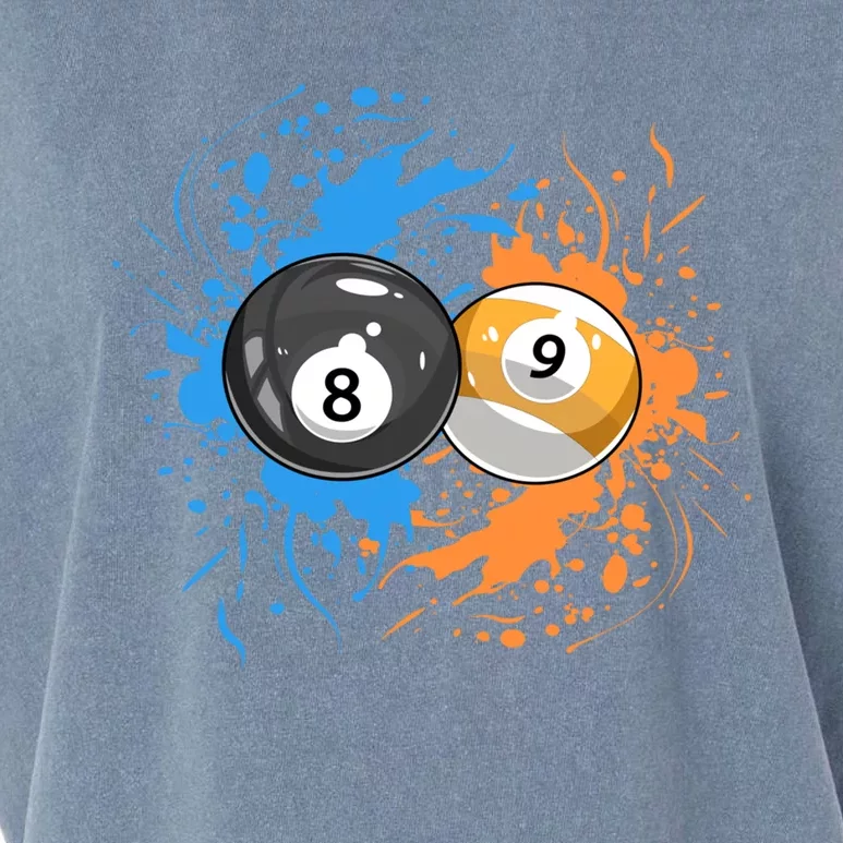 Cool Billiard Balls For 8 Ball And 9ball Player Cool Gift Garment-Dyed Women's Muscle Tee