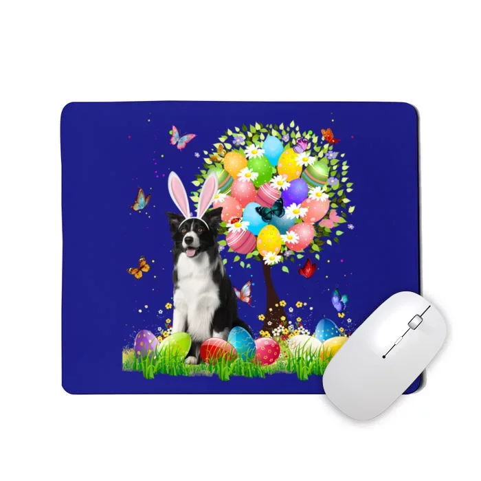 Cute Bunny Border Collie Easter Eggs Tree Easter Easter Day Cute Gift Mousepad