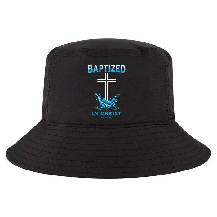 Christian Baptism Baptized In Christ Keepsake Cool Comfort Performance Bucket Hat