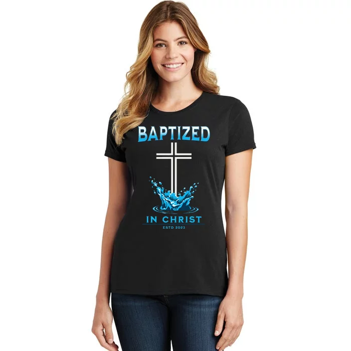 Christian Baptism Baptized In Christ Keepsake Women's T-Shirt