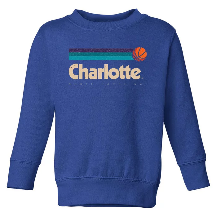 Charlotte Basketball BBall City North Carolina Charlotte Toddler Sweatshirt