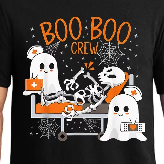 Cool Boo Boo Crew Ghost Doctor Paramedic Nurse Halloween Pajama Set