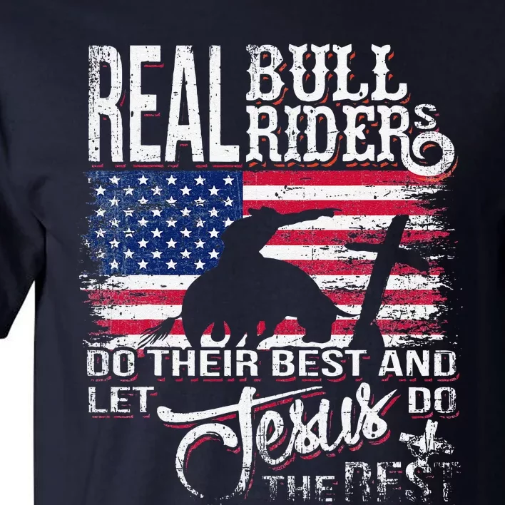 Christian BullRider Bull Riding Jesus Western Sports Tall T-Shirt