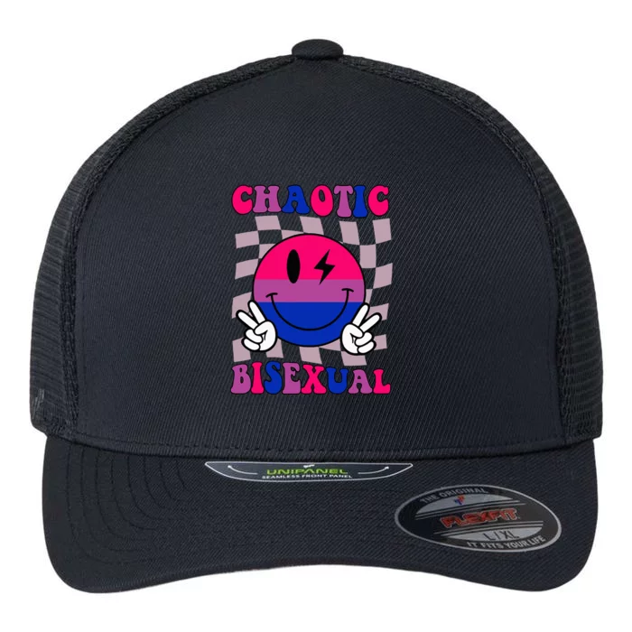 Chaotic Bisexual Bi Lgbt Bisexual Pride Flexfit Unipanel Trucker Cap