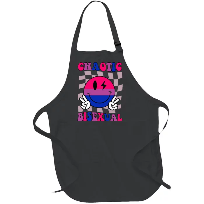 Chaotic Bisexual Bi Lgbt Bisexual Pride Full-Length Apron With Pocket