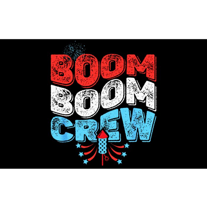 Cute Boom Boom Crew 4th Of July Fireworks Family Matching Bumper Sticker