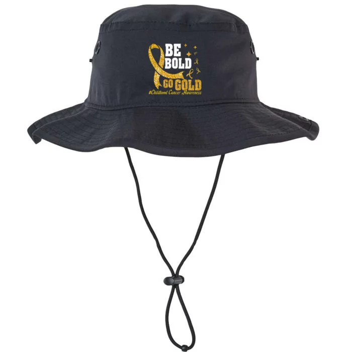 Childhood Be Bold Go Gold Childhood Cancer Awareness Legacy Cool Fit Booney Bucket Hat