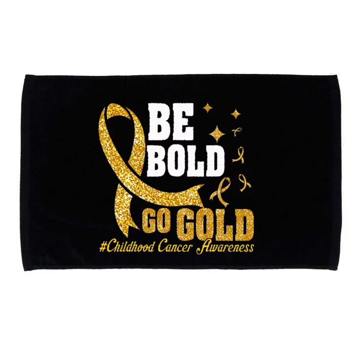 Childhood Be Bold Go Gold Childhood Cancer Awareness Microfiber Hand Towel