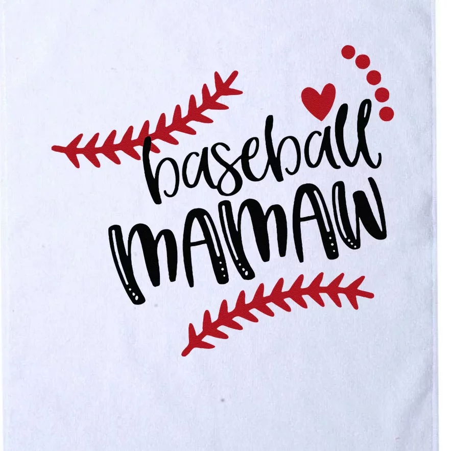 Cute Baseball Ball Mom Christmas Baseball Mamaw MOTHERS DAY Platinum Collection Golf Towel