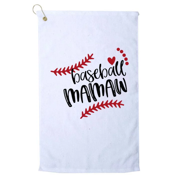 Cute Baseball Ball Mom Christmas Baseball Mamaw MOTHERS DAY Platinum Collection Golf Towel