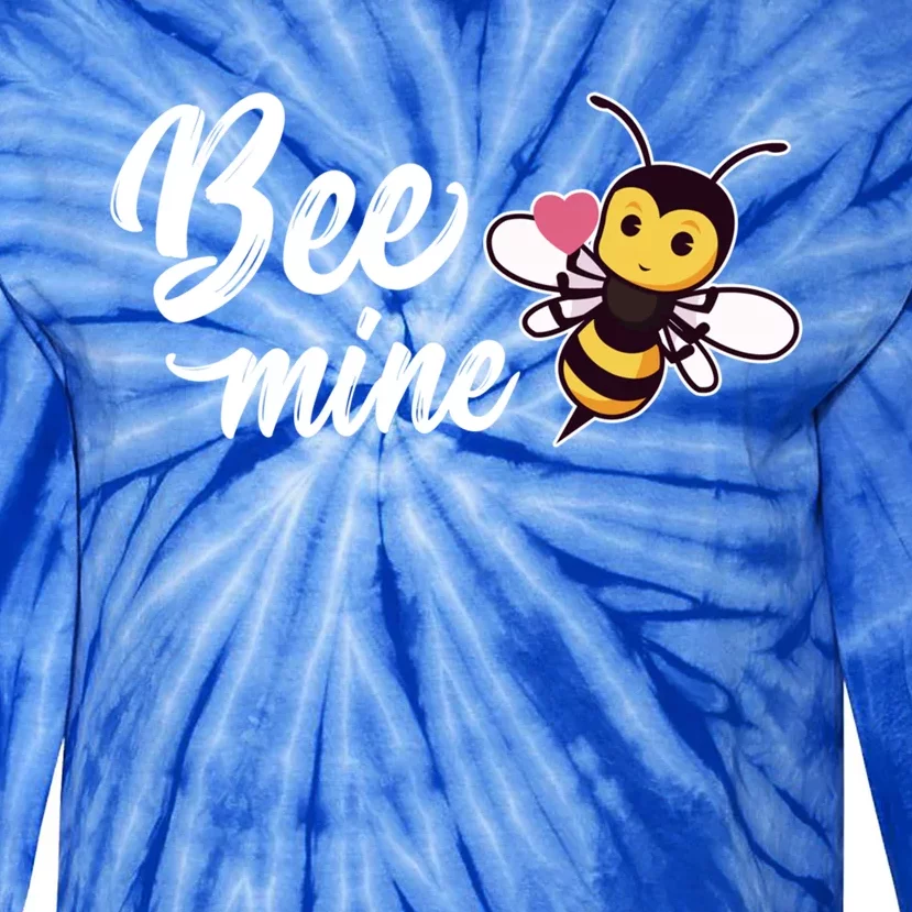 Cute Bee Beekeeper Valentines Day Be Mine Gift Tie-Dye Long Sleeve Shirt