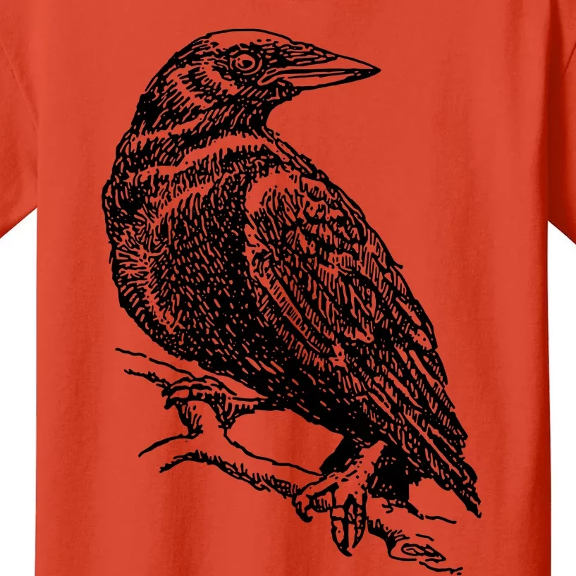 Crow Black Bird Kids T-Shirt