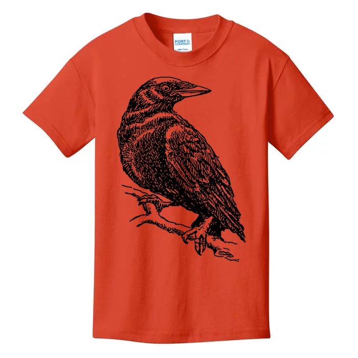 Crow Black Bird Kids T-Shirt