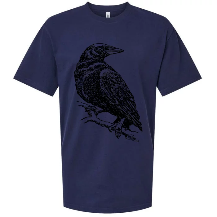 Crow Black Bird Sueded Cloud Jersey T-Shirt