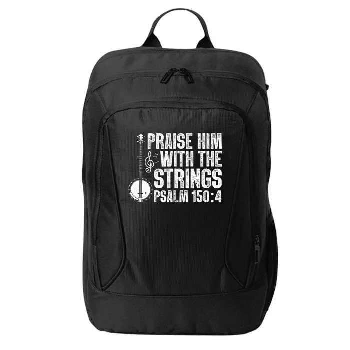 Cool Banjo Bluegrass Music Art Worship Leader City Backpack