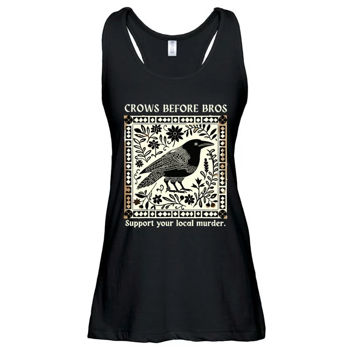 Crows Before Bros Ladies Essential Flowy Tank