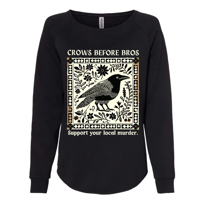 Crows Before Bros Womens California Wash Sweatshirt