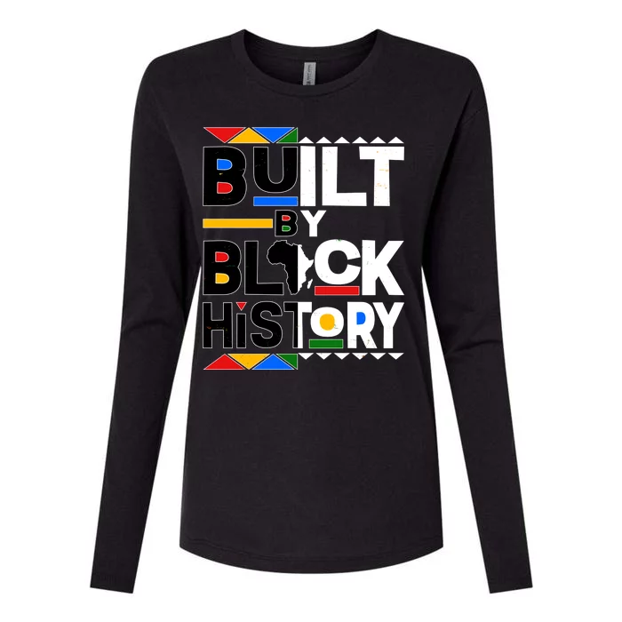 Cool Built By Black History Womens Cotton Relaxed Long Sleeve T-Shirt