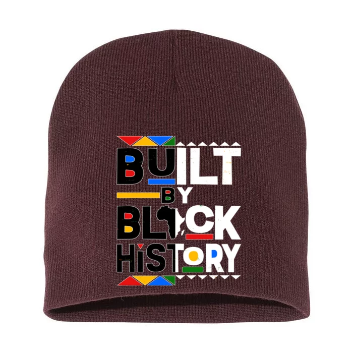 Cool Built By Black History Short Acrylic Beanie