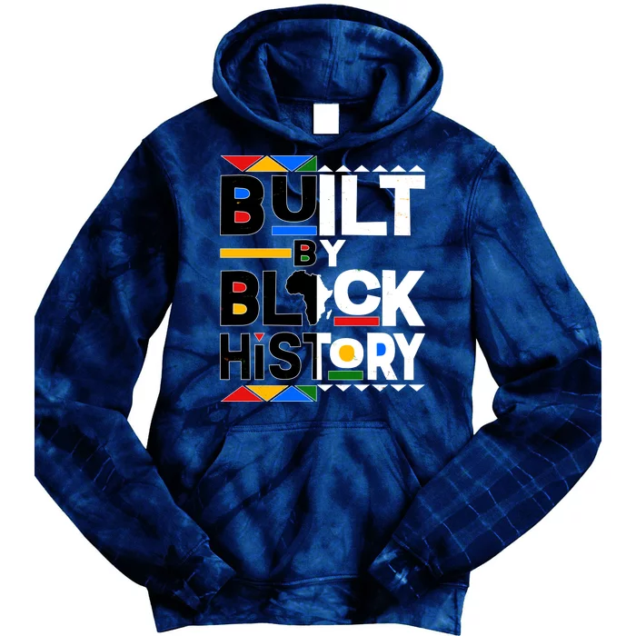 Cool Built By Black History Tie Dye Hoodie