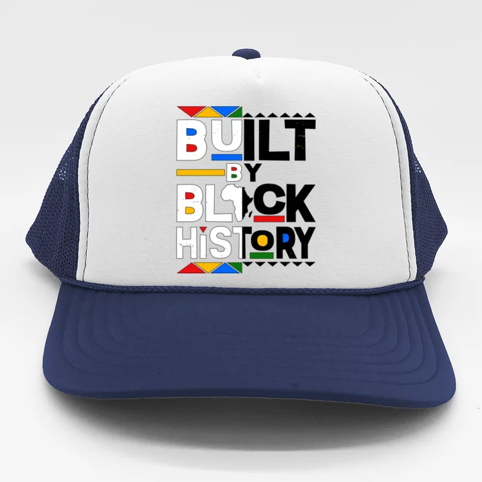 Cool Built By Black History Trucker Hat