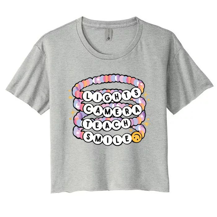 Charm Bracelet Back To School Women's Crop Top Tee