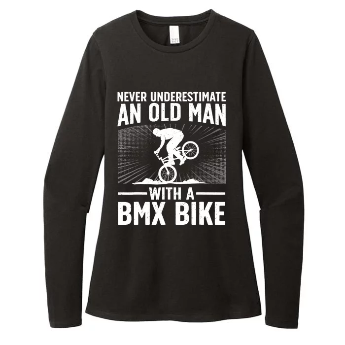 Cool Bmx Bike Design For Grandpa Bmx Bike Rider Lover Womens CVC Long Sleeve Shirt