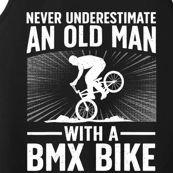 Cool Bmx Bike Design For Grandpa Bmx Bike Rider Lover Performance Tank