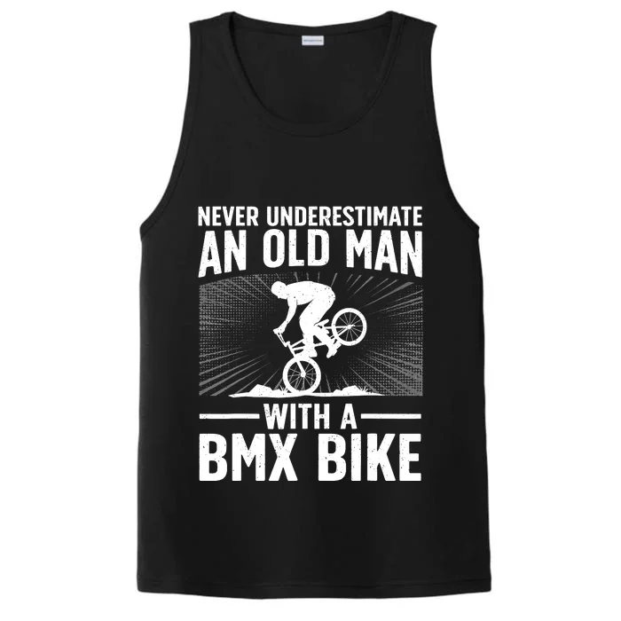 Cool Bmx Bike Design For Grandpa Bmx Bike Rider Lover Performance Tank