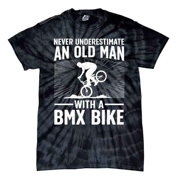 Cool Bmx Bike Design For Grandpa Bmx Bike Rider Lover Tie-Dye T-Shirt