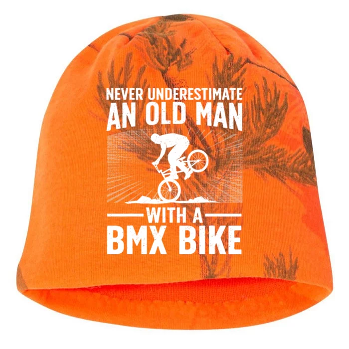 Cool Bmx Bike Design For Grandpa Bmx Bike Rider Lover Kati - Camo Knit Beanie