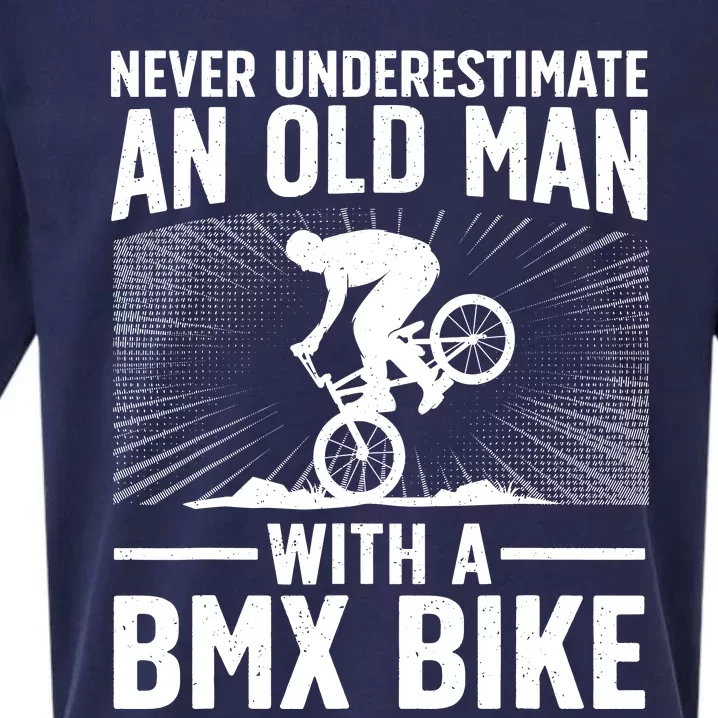 Cool Bmx Bike Design For Grandpa Bmx Bike Rider Lover Sueded Cloud Jersey T-Shirt