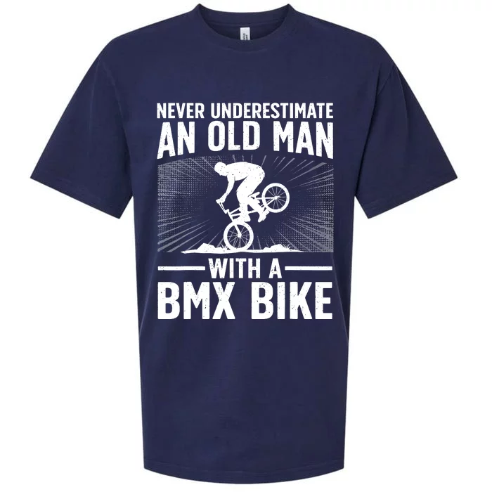 Cool Bmx Bike Design For Grandpa Bmx Bike Rider Lover Sueded Cloud Jersey T-Shirt