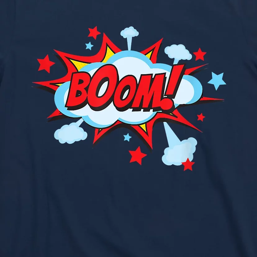 Comic Book BOOM , Funny Retro Costume, Superhero T-Shirt