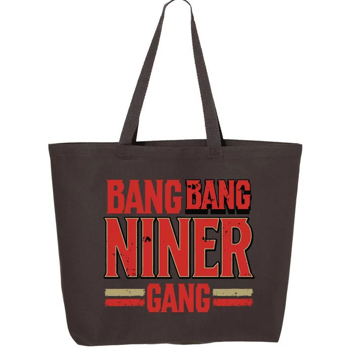 Cool Bang Bang Niner Gang Distress Football 25L Jumbo Tote