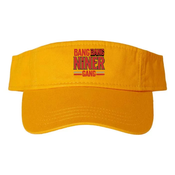 Cool Bang Bang Niner Gang Distress Football Valucap Bio-Washed Visor