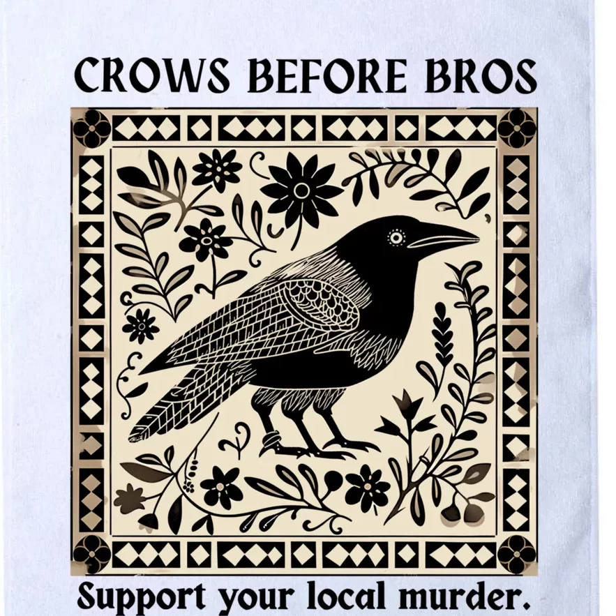 Crows Before Bros Support Your Local Murder Platinum Collection Golf Towel