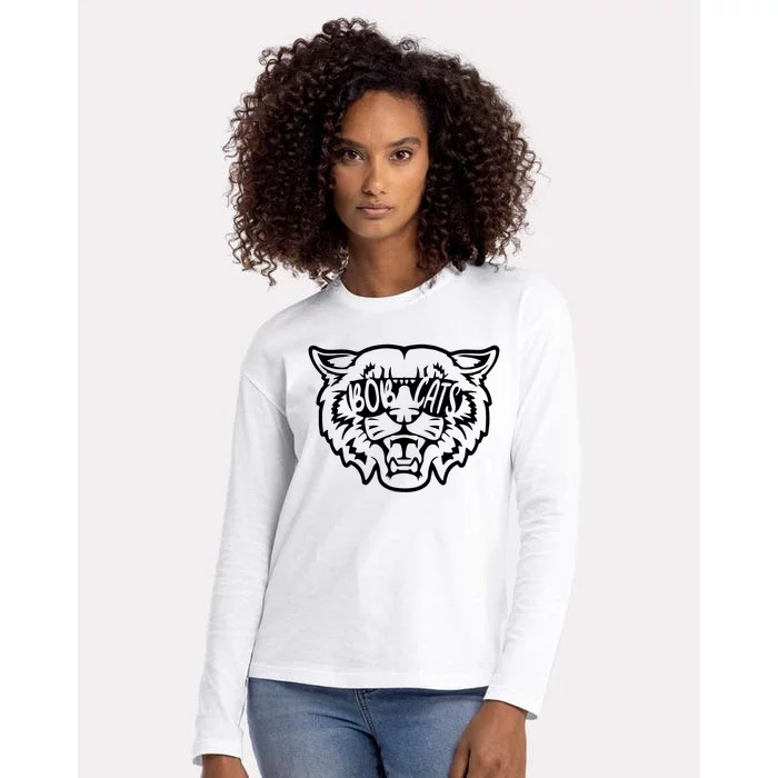 Cool Bobcat Bobcats Sunglasses Animal Lover Womens Cotton Relaxed Long Sleeve T-Shirt