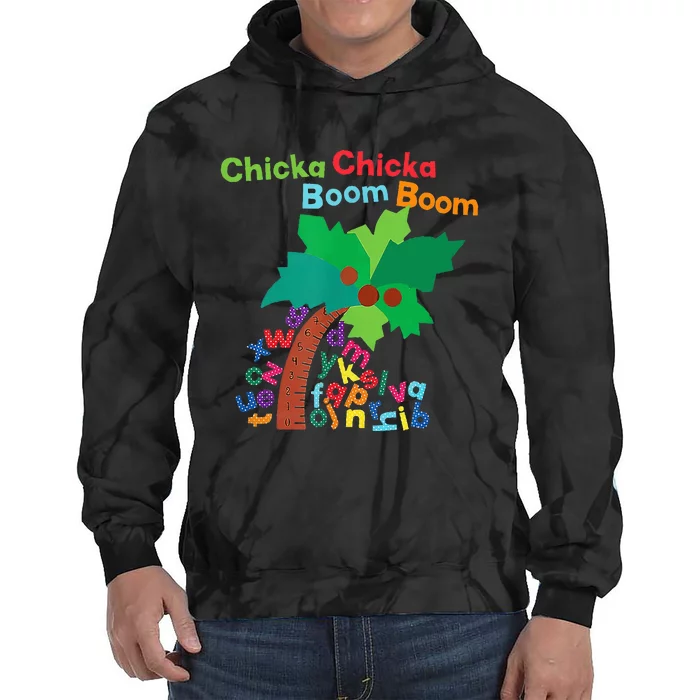 Chicka Boom Boom IM Glad To See You 1st Day Of School Tie Dye Hoodie