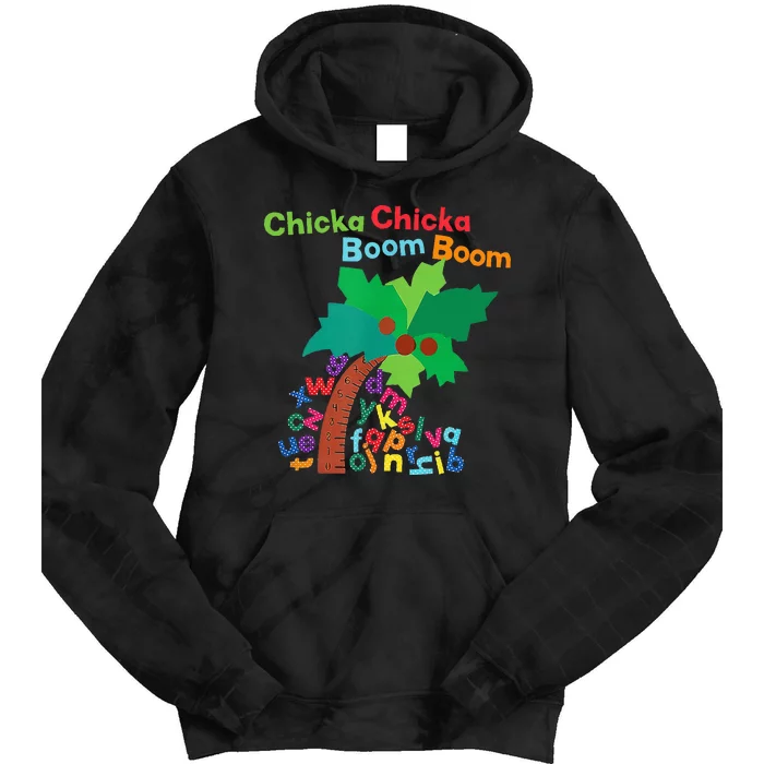 Chicka Boom Boom IM Glad To See You 1st Day Of School Tie Dye Hoodie