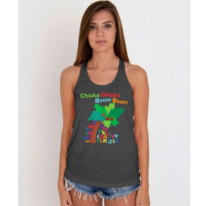 Chicka Boom Boom IM Glad To See You 1st Day Of School Women's Knotted Racerback Tank