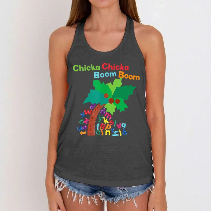 Chicka Boom Boom IM Glad To See You 1st Day Of School Women's Knotted Racerback Tank