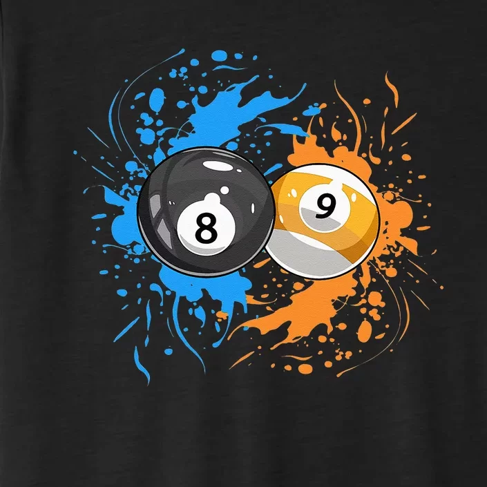 Cool Billiard Balls For 8 Ball And 9 Ball Player ChromaSoft Performance T-Shirt