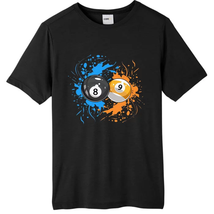 Cool Billiard Balls For 8 Ball And 9 Ball Player ChromaSoft Performance T-Shirt