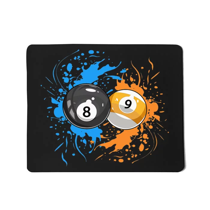 Cool Billiard Balls For 8 Ball And 9 Ball Player Mousepad