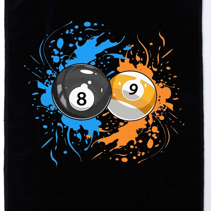 Cool Billiard Balls For 8 Ball And 9 Ball Player Platinum Collection Golf Towel