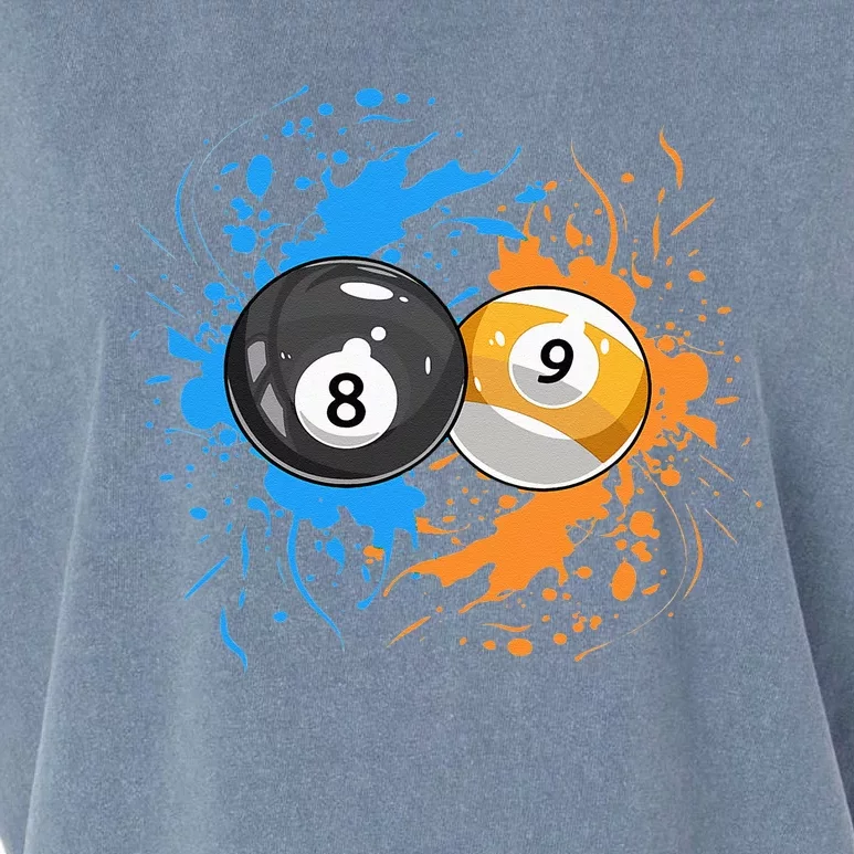 Cool Billiard Balls For 8 Ball And 9 Ball Player Garment-Dyed Women's Muscle Tee