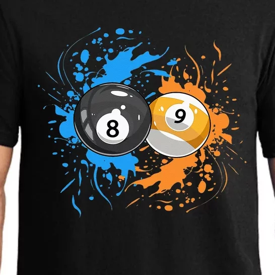 Cool Billiard Balls For 8 Ball And 9 Ball Player Pajama Set