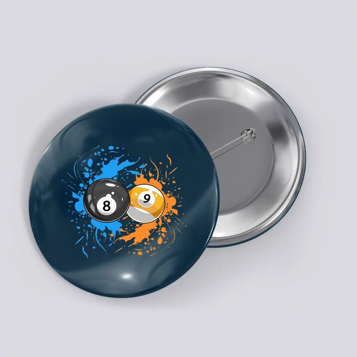 Cool Billiard Balls For 8 Ball And 9 Ball Player Button