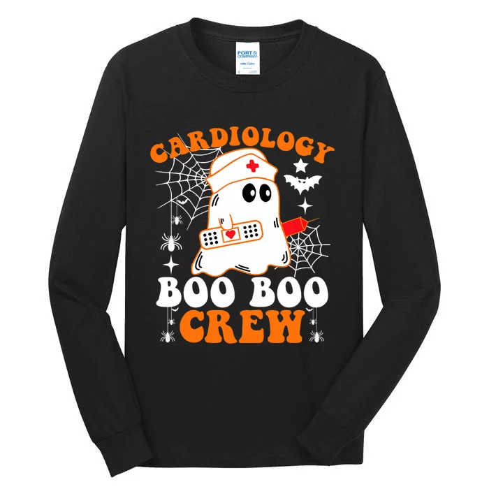 Cardiology Boo Boo Crew Funny Nurse Ghost Halloween Tall Long Sleeve T-Shirt